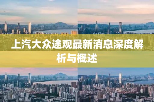 上汽大眾途觀最新消息深度解析與概述