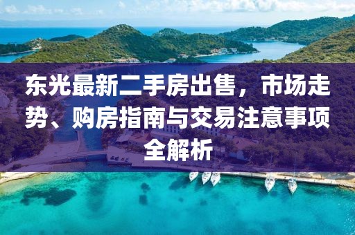 東光最新二手房出售，市場走勢、購房指南與交易注意事項全解析