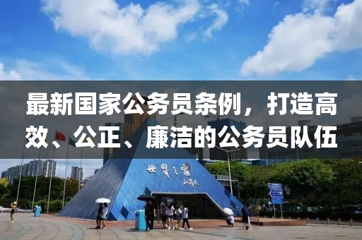 最新國(guó)家公務(wù)員條例，打造高效、公正、廉潔的公務(wù)員隊(duì)伍