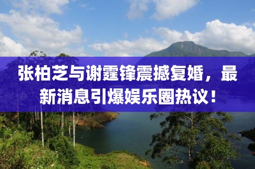 張柏芝與謝霆鋒震撼復(fù)婚，最新消息引爆娛樂圈熱議！