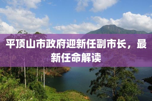 平頂山市政府迎新任副市長(zhǎng)，最新任命解讀