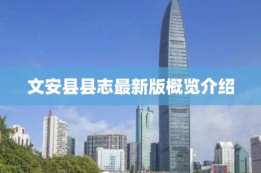 文安縣縣志最新版概覽介紹