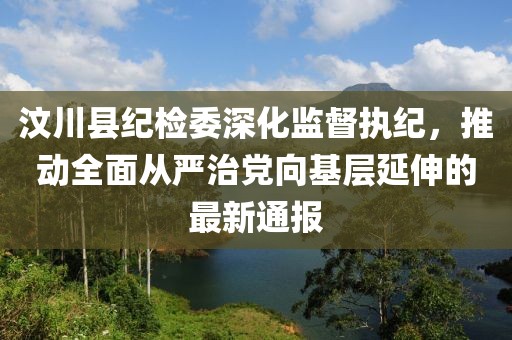 汶川縣紀(jì)檢委深化監(jiān)督執(zhí)紀(jì)，推動(dòng)全面從嚴(yán)治黨向基層延伸的最新通報(bào)