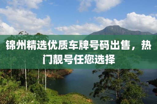 錦州精選優(yōu)質(zhì)車(chē)牌號(hào)碼出售，熱門(mén)靚號(hào)任您選擇