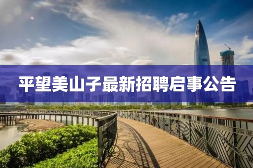 平望美山子最新招聘啟事公告