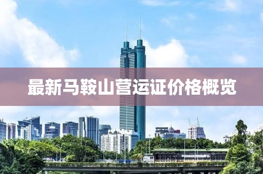 最新馬鞍山營(yíng)運(yùn)證價(jià)格概覽
