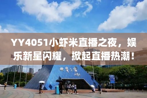 YY4051小蝦米直播之夜，娛樂(lè)新星閃耀，掀起直播熱潮！