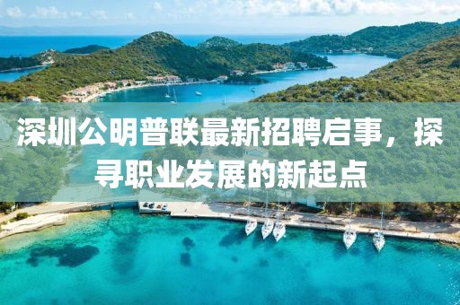 深圳公明普聯(lián)最新招聘啟事，探尋職業(yè)發(fā)展的新起點(diǎn)
