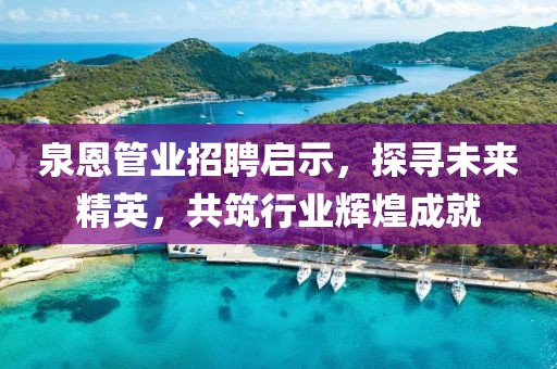 泉恩管業(yè)招聘啟示，探尋未來精英，共筑行業(yè)輝煌成就
