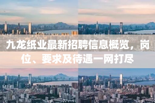九龍紙業(yè)最新招聘信息概覽，崗位、要求及待遇一網(wǎng)打盡