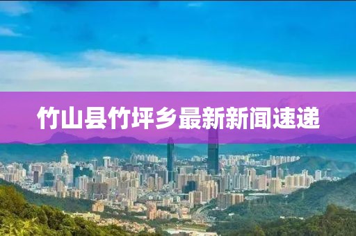 竹山縣竹坪鄉(xiāng)最新新聞速遞