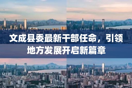文成縣委最新干部任命，引領(lǐng)地方發(fā)展開(kāi)啟新篇章