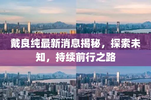 戴良純最新消息揭秘，探索未知，持續(xù)前行之路
