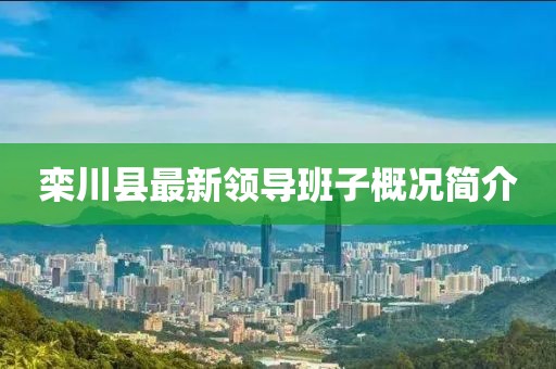 欒川縣最新領導班子概況簡介