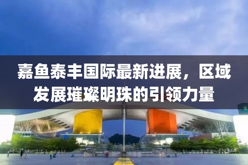 嘉魚泰豐國際最新進展，區(qū)域發(fā)展璀璨明珠的引領力量