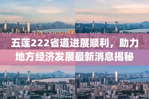 五蓮222省道進展順利，助力地方經(jīng)濟發(fā)展最新消息揭秘