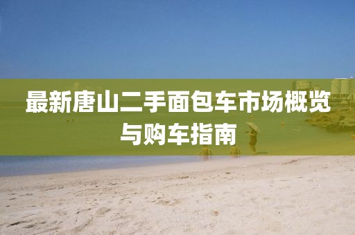 最新唐山二手面包車市場(chǎng)概覽與購車指南