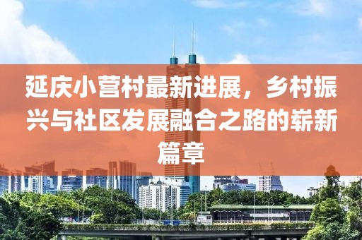 延慶小營村最新進(jìn)展，鄉(xiāng)村振興與社區(qū)發(fā)展融合之路的嶄新篇章