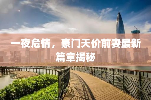 一夜危情，豪門(mén)天價(jià)前妻最新篇章揭秘