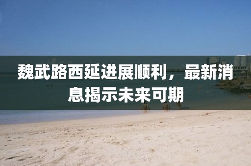 魏武路西延進展順利，最新消息揭示未來可期
