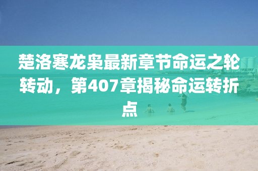 楚洛寒龍梟最新章節(jié)命運之輪轉(zhuǎn)動，第407章揭秘命運轉(zhuǎn)折點