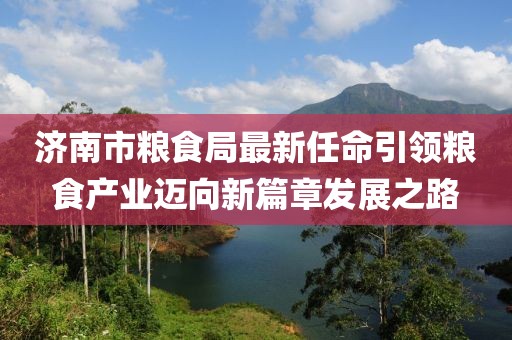 濟(jì)南市糧食局最新任命引領(lǐng)糧食產(chǎn)業(yè)邁向新篇章發(fā)展之路