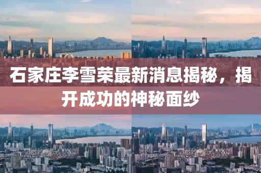 石家莊李雪榮最新消息揭秘，揭開成功的神秘面紗