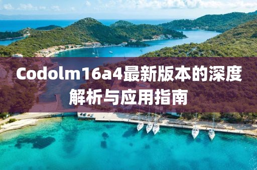 Codolm16a4最新版本的深度解析與應(yīng)用指南