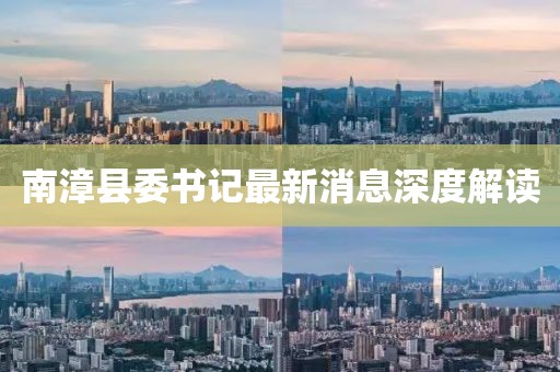 南漳縣委書記最新消息深度解讀