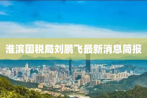 淮濱國稅局劉鵬飛最新消息簡報
