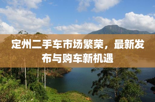 定州二手車市場繁榮，最新發(fā)布與購車新機遇