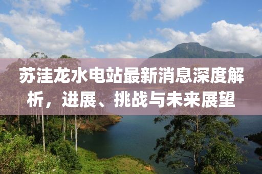 蘇洼龍水電站最新消息深度解析，進展、挑戰(zhàn)與未來展望