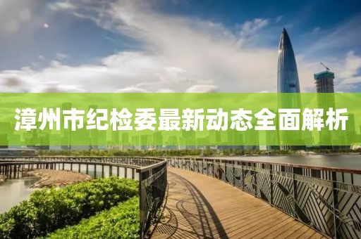 漳州市紀檢委最新動態(tài)全面解析