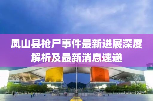 鳳山縣搶尸事件最新進展深度解析及最新消息速遞