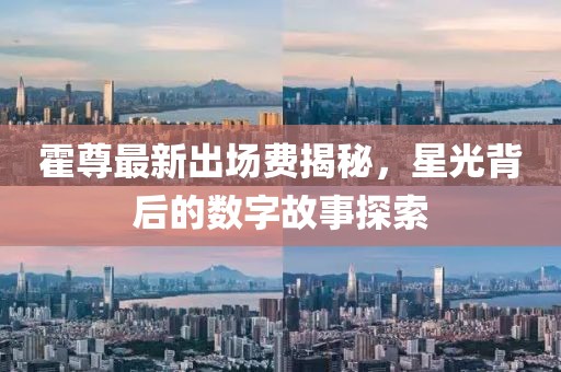 霍尊最新出場(chǎng)費(fèi)揭秘，星光背后的數(shù)字故事探索