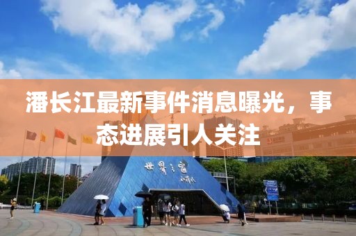 潘長(zhǎng)江最新事件消息曝光，事態(tài)進(jìn)展引人關(guān)注