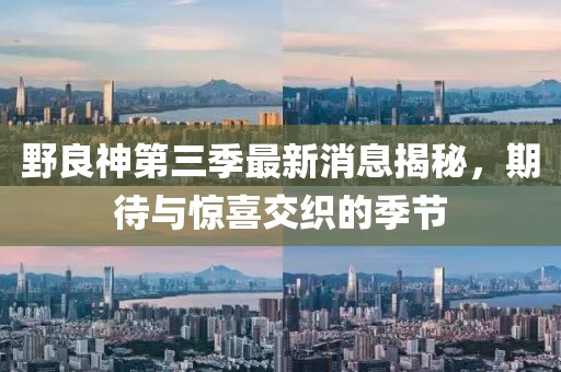 野良神第三季最新消息揭秘，期待與驚喜交織的季節(jié)