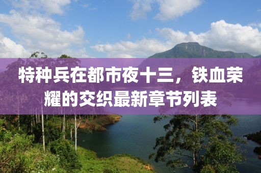 特種兵在都市夜十三，鐵血榮耀的交織最新章節(jié)列表