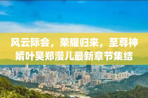 風(fēng)云際會(huì)，榮耀歸來，至尊神婿葉昊鄭漫兒最新章節(jié)集結(jié)