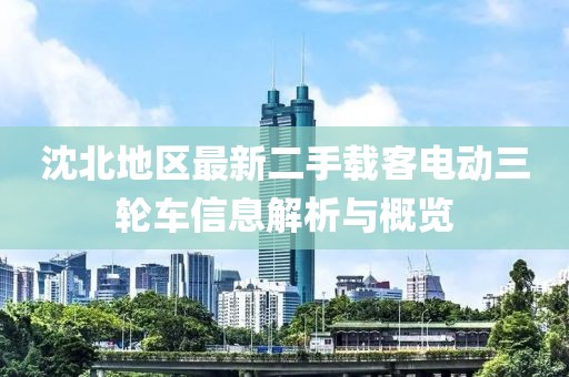 沈北地區(qū)最新二手載客電動(dòng)三輪車信息解析與概覽