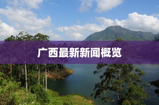 廣西最新新聞概覽