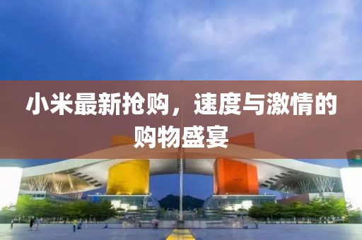 小米最新?lián)屬彛俣扰c激情的購物盛宴