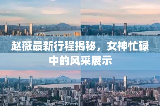 趙薇最新行程揭秘，女神忙碌中的風(fēng)采展示