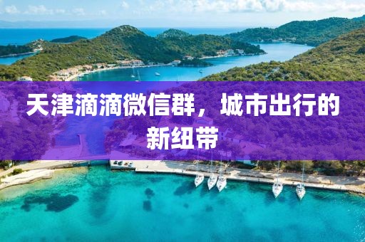 天津滴滴微信群，城市出行的新紐帶