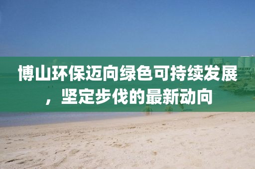 博山環(huán)保邁向綠色可持續(xù)發(fā)展，堅(jiān)定步伐的最新動向