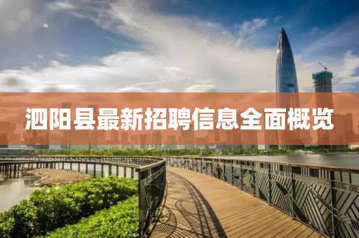 泗陽縣最新招聘信息全面概覽