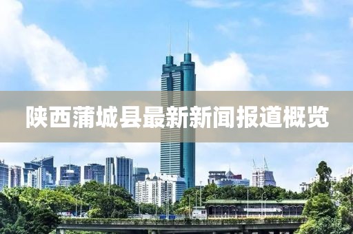 陜西蒲城縣最新新聞報(bào)道概覽