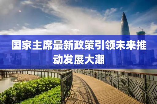國家主席最新政策引領(lǐng)未來推動發(fā)展大潮