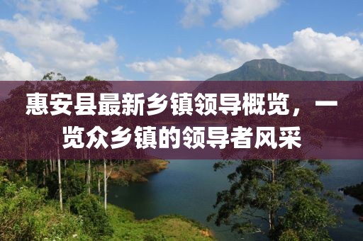 惠安縣最新鄉(xiāng)鎮(zhèn)領(lǐng)導(dǎo)概覽，一覽眾鄉(xiāng)鎮(zhèn)的領(lǐng)導(dǎo)者風(fēng)采