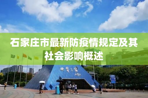 石家莊市最新防疫情規(guī)定及其社會影響概述